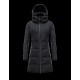 Moncler RENNE Turtleneck Black Coats Polyester Microfibre Womens 41311131VD