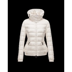 Moncler SANGLIER Inner Hood Turtleneck Beige Jackets Nylon Womens 41381027MA