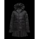 Moncler SERRE Turtleneck Black Coats Nylon/Polyamide Womens 41456720IX