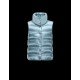 Moncler SOURCES Turtleneck Sky blue Waistcoats Techno Fabric/Polyamid Womens 41456775QL