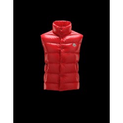 Moncler Tib Turtleneck Red Waistcoats Nylon/Polyamid Mens 41236593QA