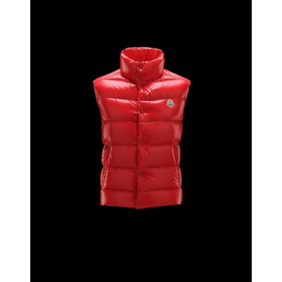 Moncler Tib Turtleneck Red Waistcoats Nylon/Polyamid Mens 41236593QA