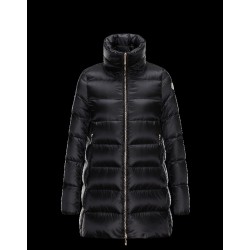 Moncler TORCY Turtleneck Black Coats Techno Fabric Womens 41456973XC