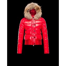 Moncler Alpin Detachable Red Jackets Polyamid/Fur Womens 41236470RF