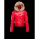 Moncler Alpin Detachable Red Jackets Polyamid/Fur Womens 41236470RF