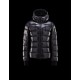 Moncler Aubert Hooded Neckline Blue Jackets Nylon/Polyamid Mens 41224644FN