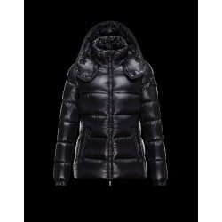 Moncler BERRE Turtleneck Black Jackets Polyamide Womens 41456953TW