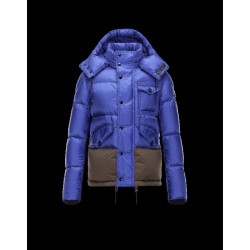 Moncler CHAMONIX Detachable Hood Turtleneck Purple Jackets Polyester/Nylon Mens 41456700VK