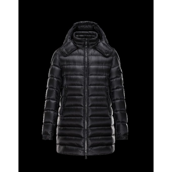 Moncler DUSTIN Detachable Hood Turtleneck Black Coats Techno Fabric Mens 41456791AA