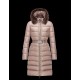 Moncler FABREFUR Detachable Turtleneck Light brown Coats Polyester/Beaver Womens 41456774PI