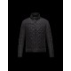 Moncler FREDDIE Biker Turtleneck Black Jackets Silky Nylon Feather Mens 41472581KC