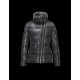 Moncler ILAY Turtleneck Drawstring Closure Steel grey Jackets Lacquered Nylon Womens 41456710WJ