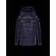 Moncler JACOB Detachable Hood Turtleneck Dark blue Jackets Wool Techno Fabric Mens 41456709SQ