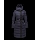 Moncler LANOUX Detachable Turtleneck Dark blue Coats Nylon/Polyester Womens 41472649TK