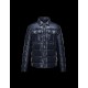 Moncler MATTHEW Classic Neckline Dark blue Jackets Nylon/Polyamide Mens 41456707PM