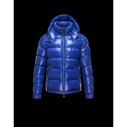 Moncler Maya Detachable Hood Azure Jackets Nylon/Polyamid Mens 41236584WH