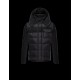 Moncler RYAN Detachable Hood Turtleneck Black Jackets Polyamide/Wool Mens 41456962LM