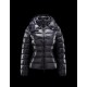 Moncler Bady Detachable Hood Blue Jackets Lacquered Nylon Womens 41224540XX