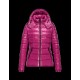 Moncler Bady Detachable Hood Pink Jackets Lacquered Nylon Womens 41224540GR