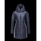 Moncler BARBEL Ultralight Round Collar Blue Jackets Nylon/Polyamide Womens 41411433AK