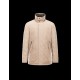 Moncler CARL Reversible Turtleneck Khaki Overcoats Cotton/Polyester Mens 41475321AJ