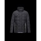 Moncler GAMME BLEU Ribbed Knit Collar Black Jackets Virgin Wool Mens 41464451WO