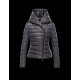 Moncler GAUBE Fixed Hood V-Neckline Steel grey Jackets Polyester Womens 41456771VN