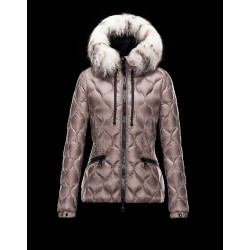 Moncler GRESFUR Ultralight Turtleneck Dove grey Jackets Nylon Womens 41456951UB