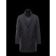 Moncler LESPARRE Detachable Lapel Collar Dark blue Coats Polyamide Mens 41456696GV