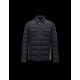 Moncler LUBERON Classic Neckline Black Jackets Polyamide/Elastane Mens 41378025DN