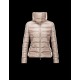 Moncler MEILLE Round Collar Detachable Collar Beige Jackets Polyamide Womens 41456712GK