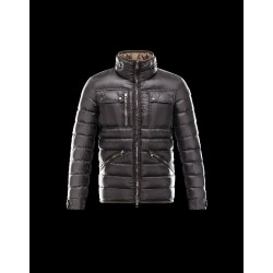 Moncler NORBERT Turtleneck Black Jackets Nylon/Polyamid Mens 41378019WP