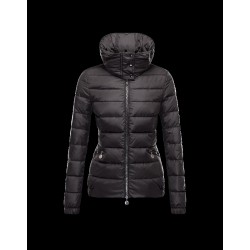 Moncler SANGLIER Inner Hood Turtleneck Black Jackets Nylon Womens 41381027MI