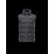 Moncler TENAY Turtleneck Steel grey Waistcoats Wool Flannel Mens 41456745GL