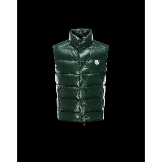 Moncler Tib Turtleneck Green Waistcoats Nylon/Polyamid Mens 41236593AJ