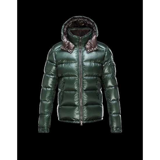 Moncler Zin Ultralight Detachable Hood Green Jackets Nylon/Polyamid Mens 41236575DP