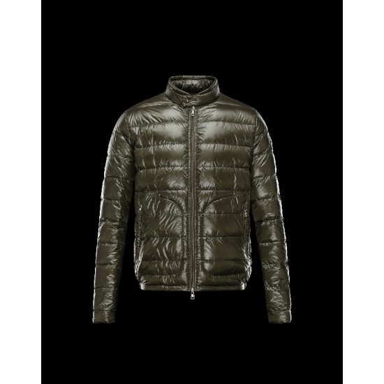 Moncler ACORUS Ultralight Dark green Jackets Techno Fabric/Polyamide Mens 41338935SK