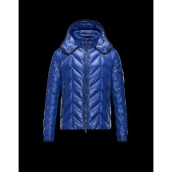 Moncler BERRIAT Detachable Hood Turtleneck Blue Jackets Nylon/Polyamid Mens 41456769ET