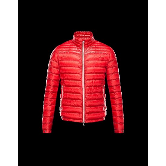 Moncler DANIEL Ultralight Turtleneck Red Jackets Nylon/Polyamide Mens 41411430AD