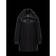 Moncler ERIDAN Turtleneck Fur Collar Black Jackets Wool/Nylon/Feather/Lambskin Womens 41473403IJ