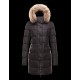 Moncler FRAGON Fur Hood Black Jackets Nylon/Pa/Racoon Womens 41311175WT