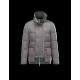 Moncler GAMME BLEU Turtleneck Steel grey Jackets Cotton Technical Fabric Mens 41472643OX