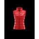 Moncler Ghany Mock Neckline Red Waistcoats Nylon/Polyamid Womens 41236562OQ