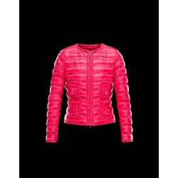 Moncler LISSY Ultralight Round Collar Fuchsia Jackets Polyamide Womens 41338938FP