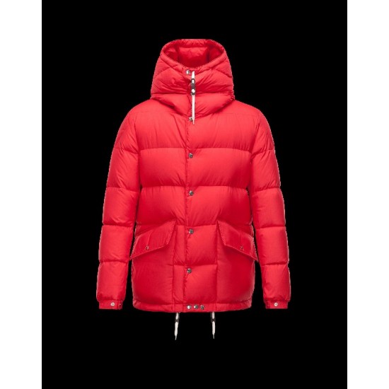 Moncler MONTCLAR Ultralight Turtleneck Red Jackets Cotton Mens 41456716QJ