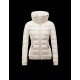 Moncler SANGLIER Inner Hood Turtleneck Ivory Jackets Nylon Womens 41381027DU