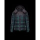 Moncler STEPHAN Detachable Hood Turtleneck Dark green Jackets Virgin Wool Mens 41467439OK