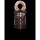 Moncler Tarn Hooded Neckline Dark brown Waistcoats Techno Fabric/Racoon Womens 41249886SH