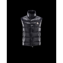 Moncler Tib Turtleneck Blue Waistcoats Nylon/Polyamid Mens 41236593GL