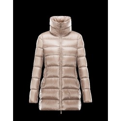 Moncler TORCY Turtleneck Beige Coats Polyamide Womens 41456973XN